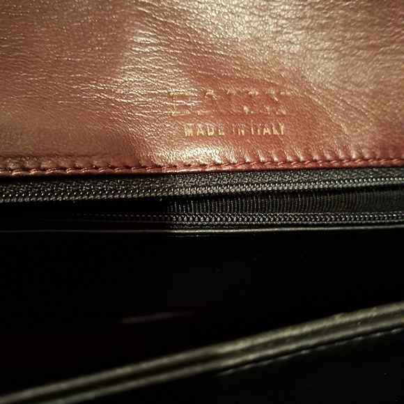 Bally Burgundy Woven Leather Satchel - Picture 8 of 11